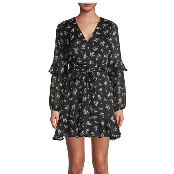 Urban Outfitters Dresses & Skirts - Floral Ruffle Wrap Dress